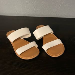 White sandals
